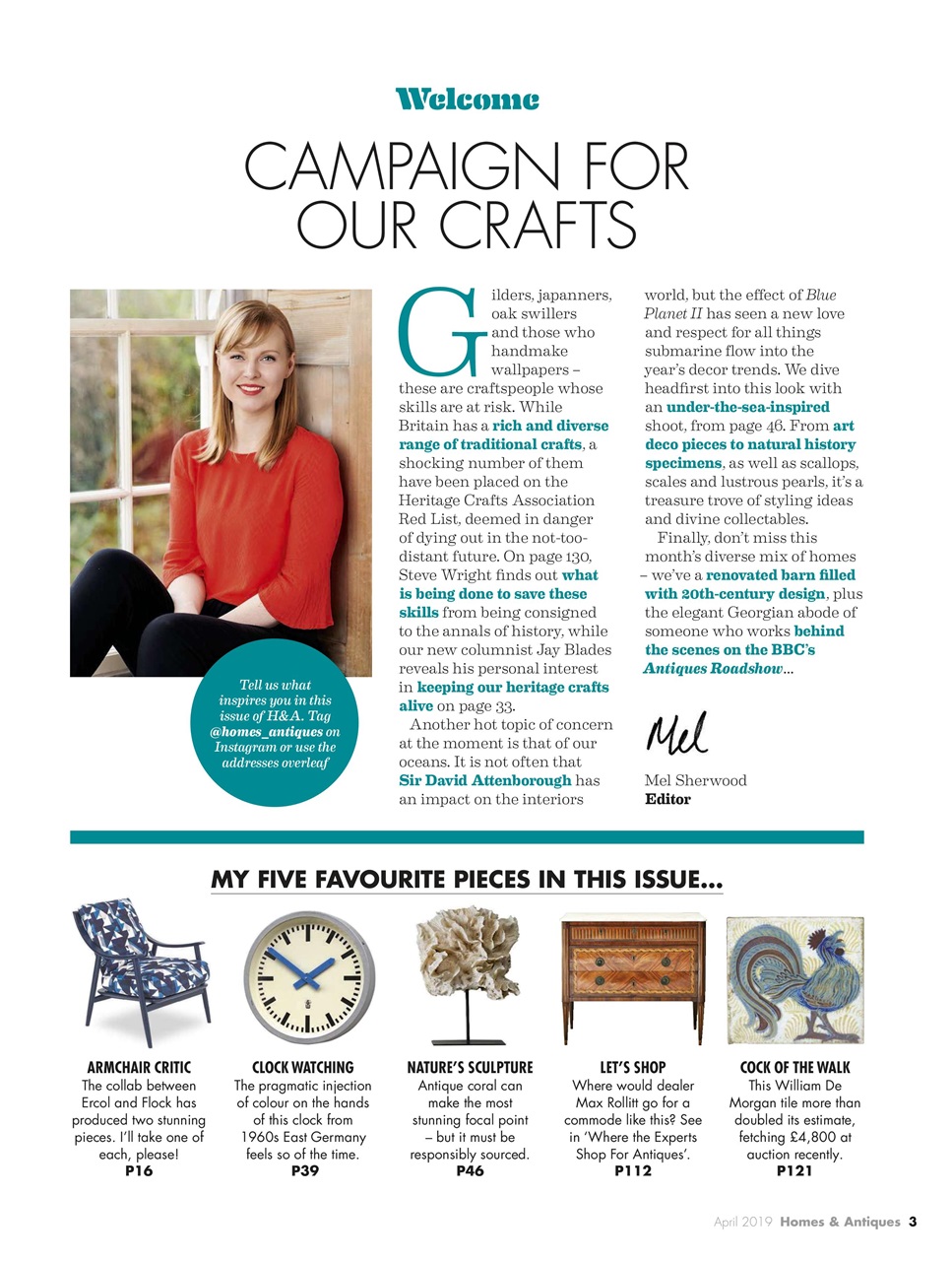 Homes & Antiques Magazine Preview Pages