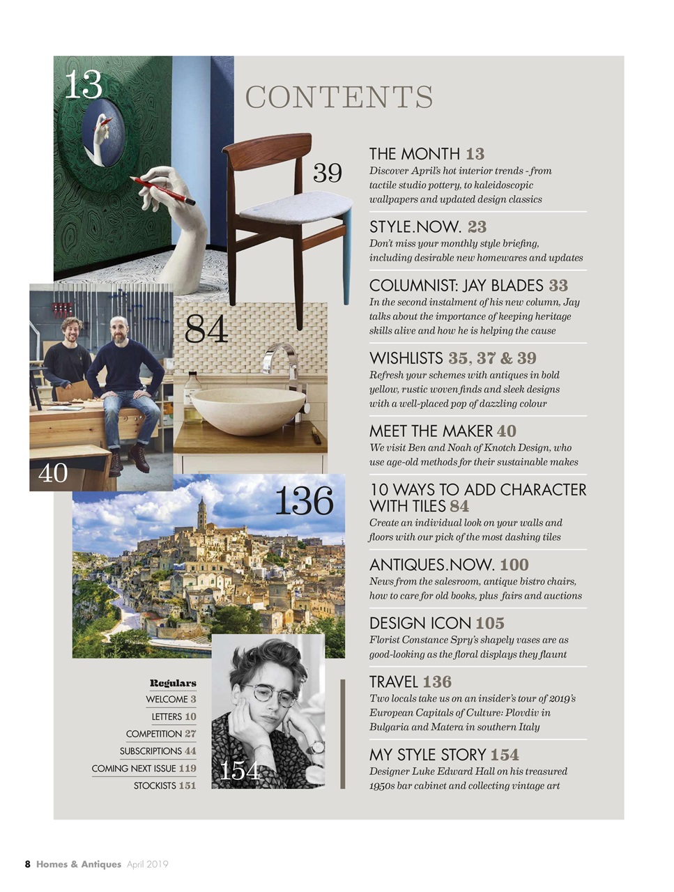 Homes & Antiques Magazine Preview Pages