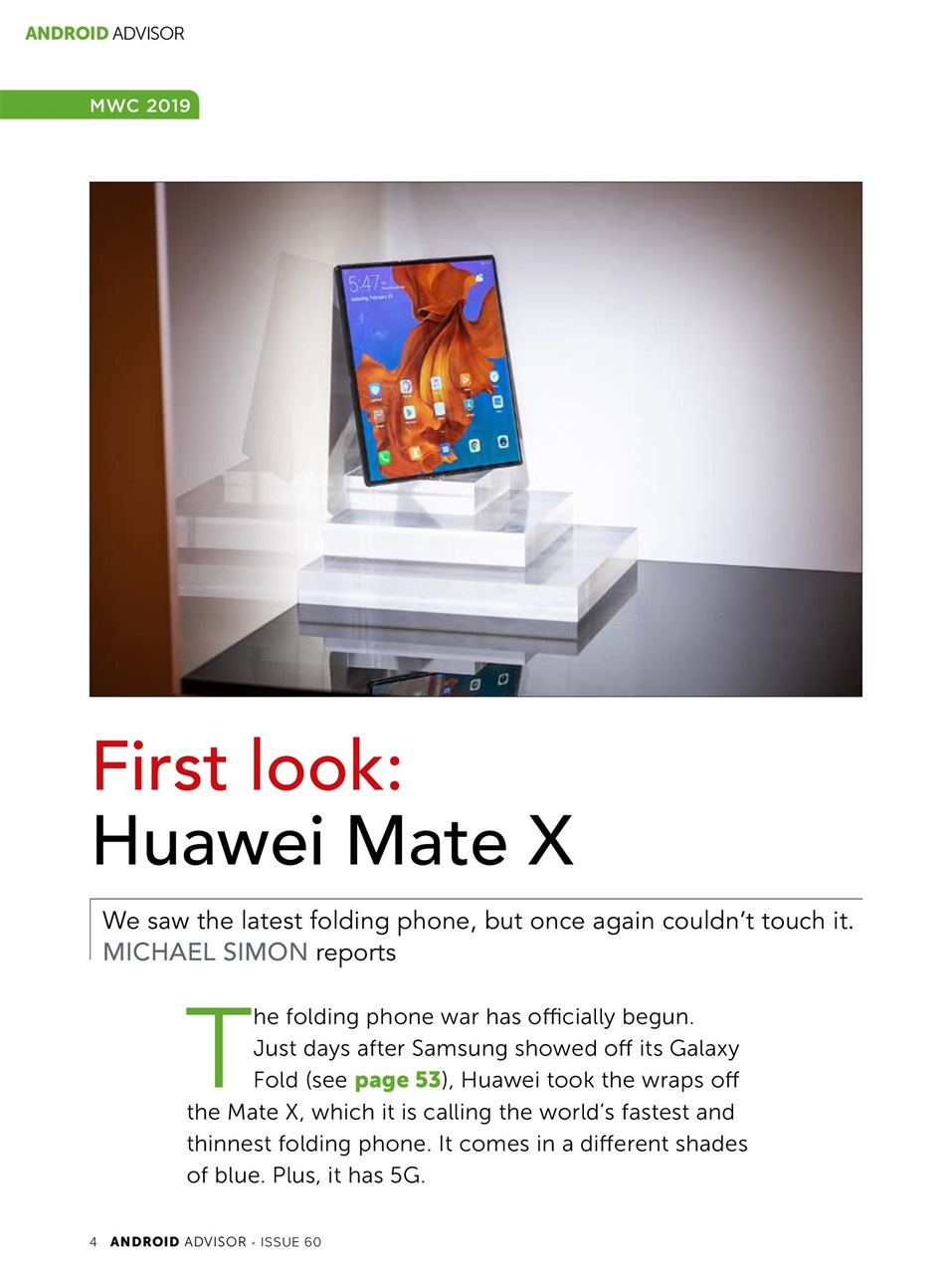 Android Advisor Preview Pages
