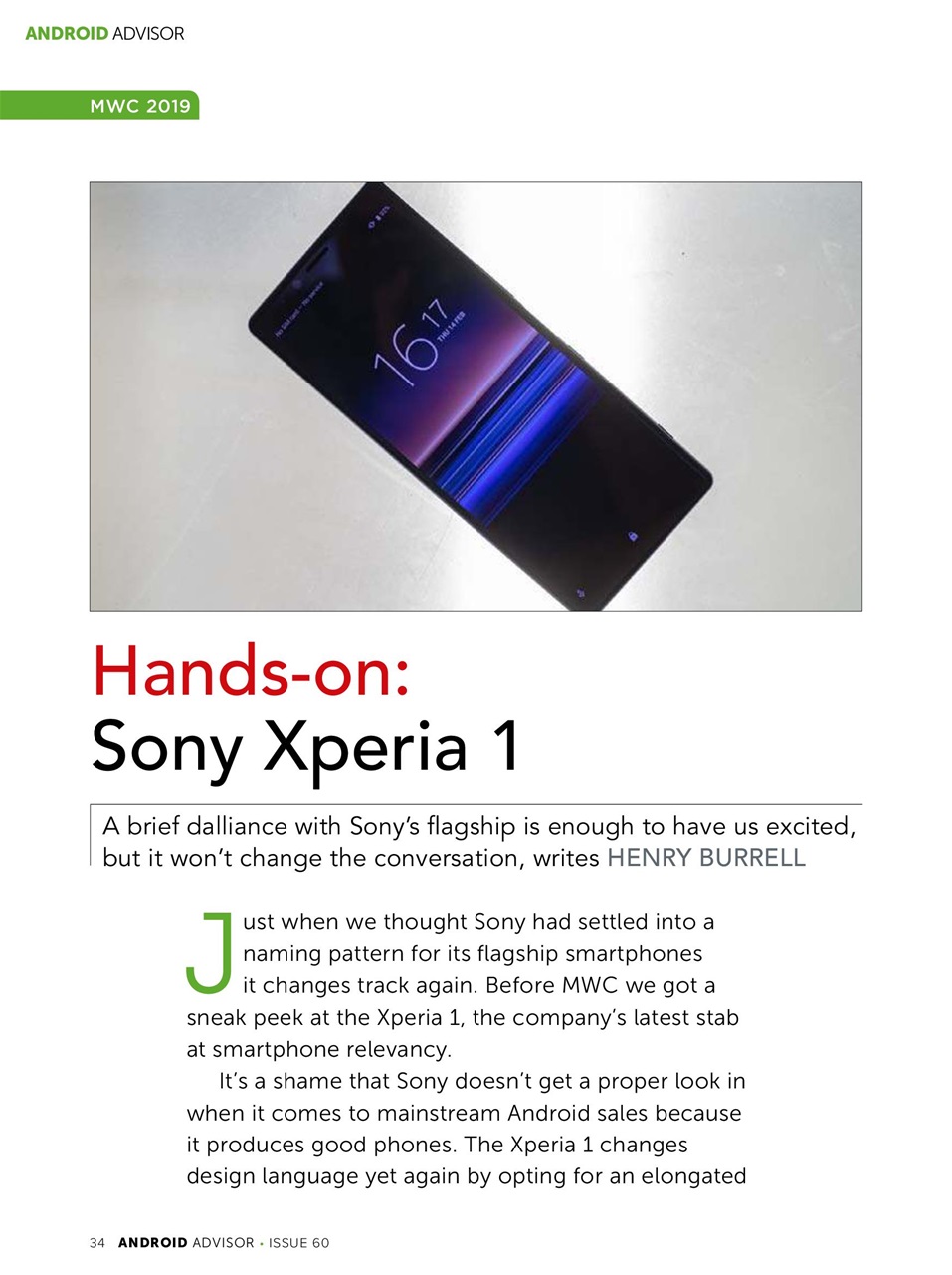 Android Advisor Preview Pages