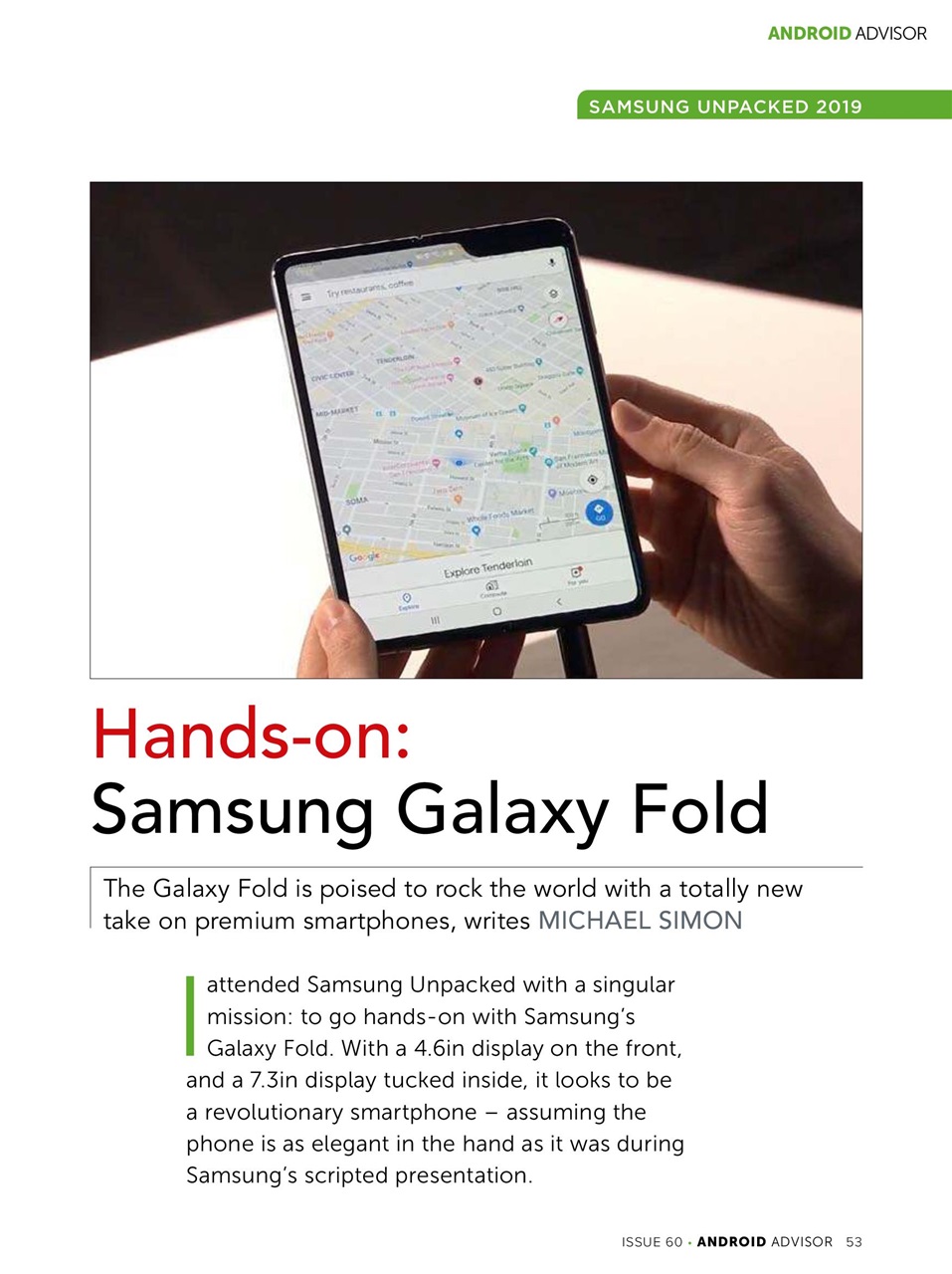 Android Advisor Preview Pages