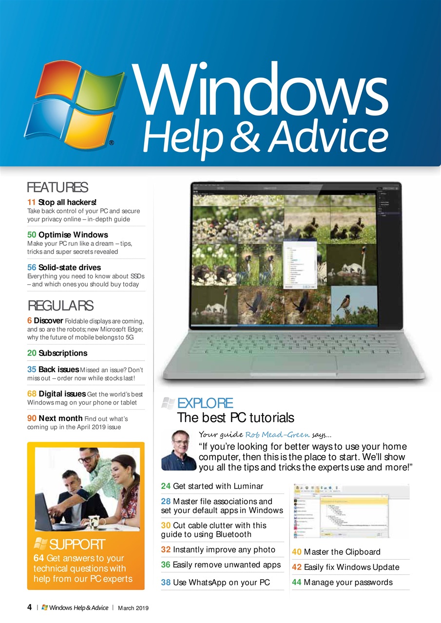 Windows Help & Advice Preview Pages