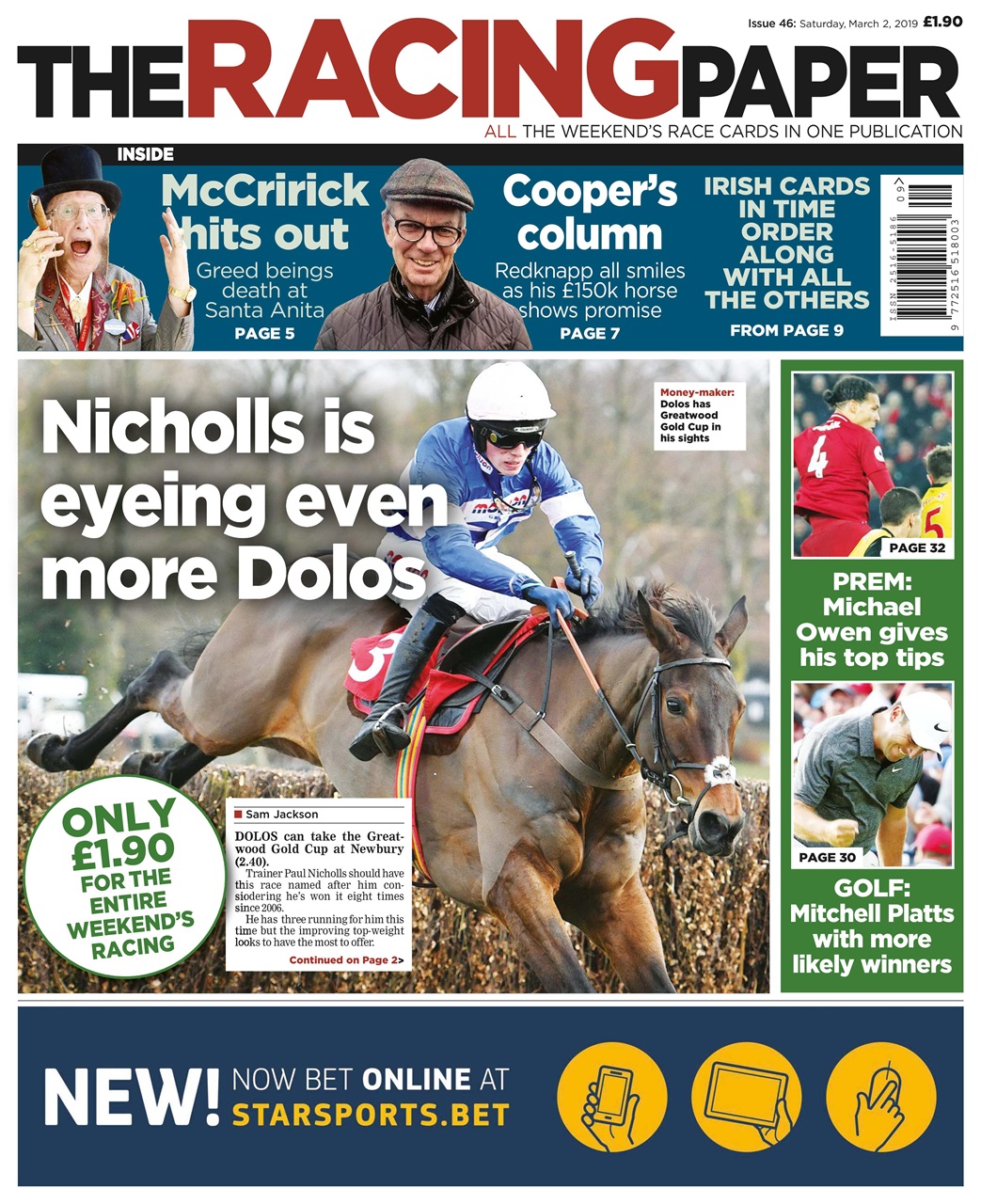 The Racing Paper Preview Pages