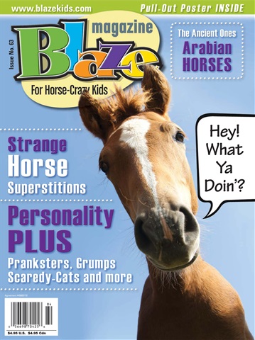 Blaze Magazine For Horse Crazy Kids issue No 63 Winter 2019