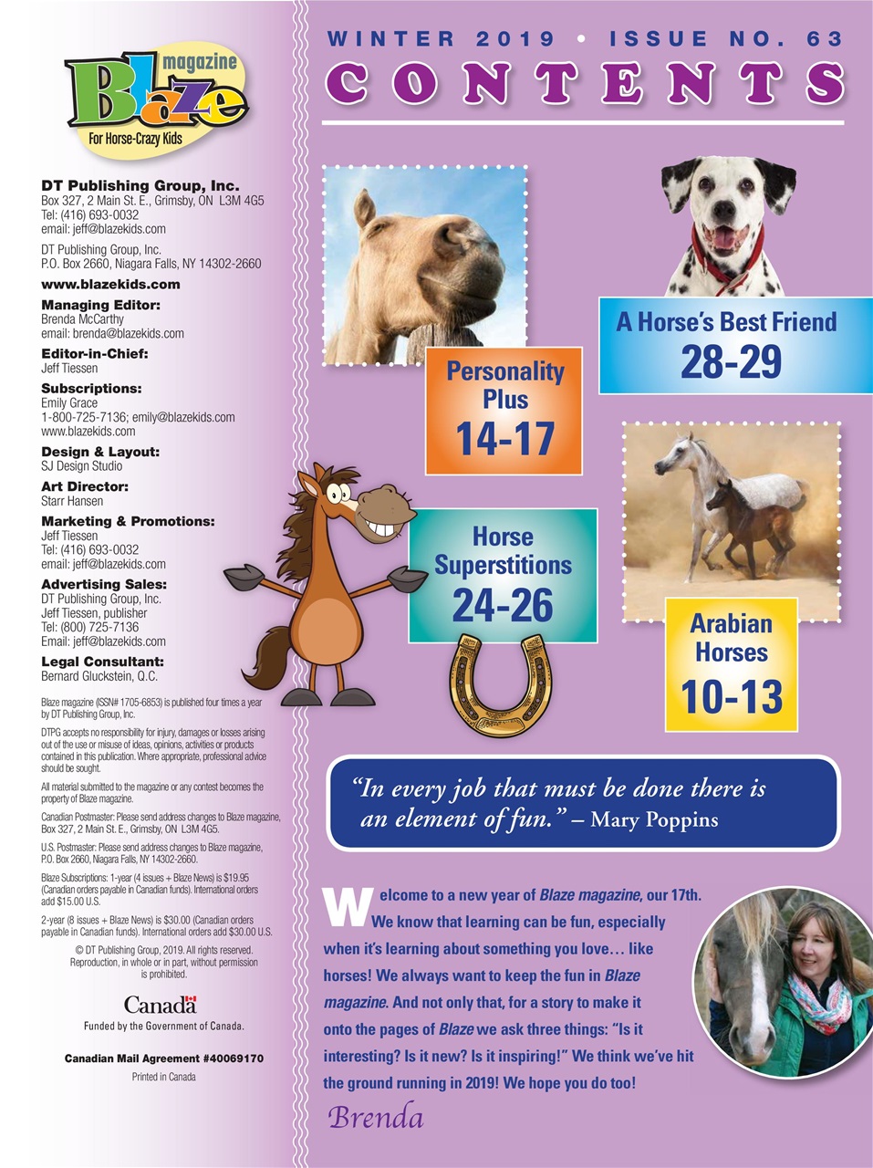 Blaze Magazine For Horse Crazy Kids Preview Pages