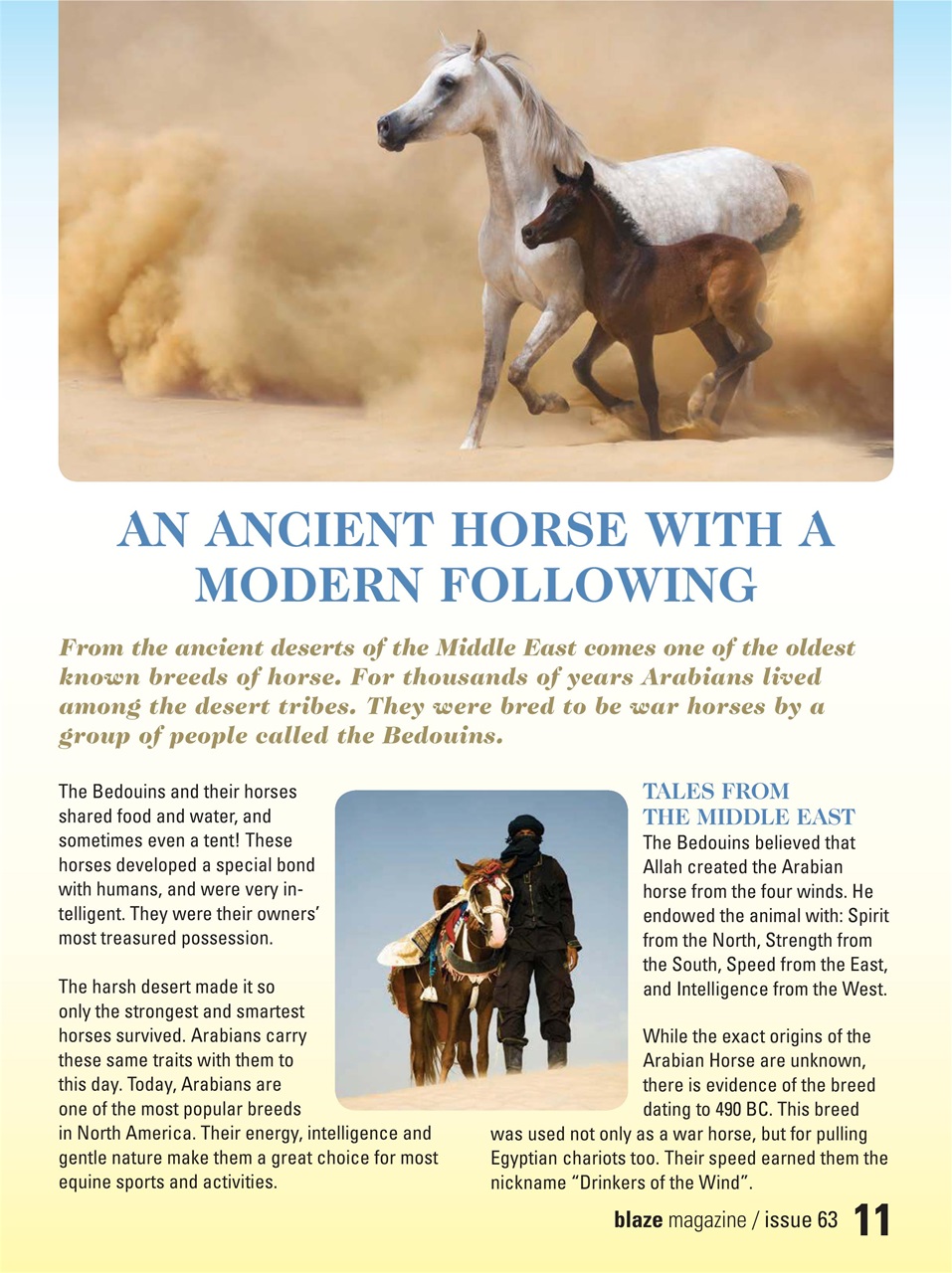 Blaze Magazine For Horse Crazy Kids Preview Pages