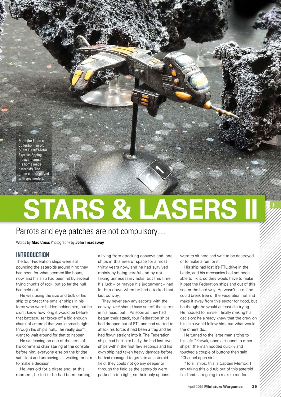 Miniature Wargames Preview Pages