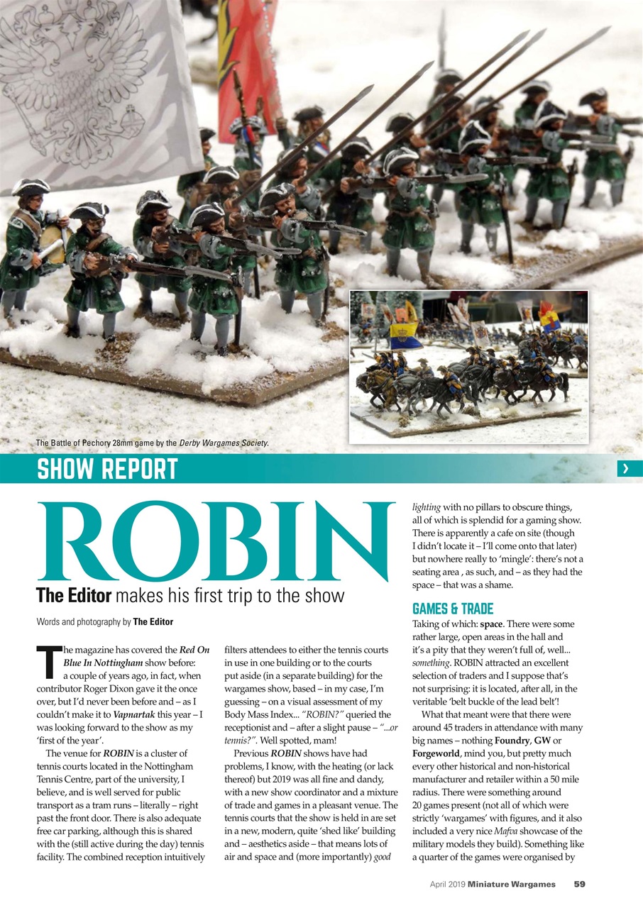 Miniature Wargames Preview Pages