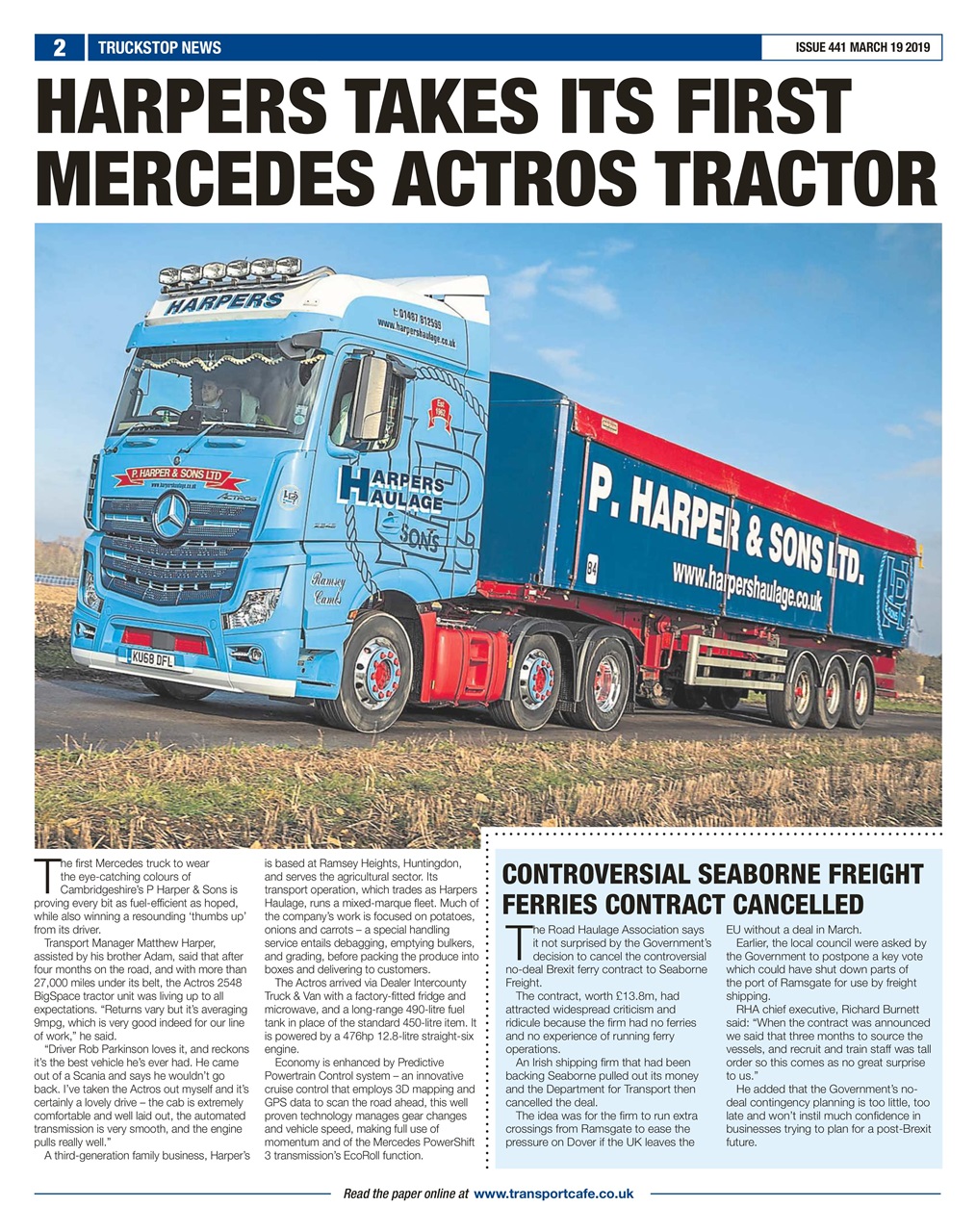 Truckstop News Preview Pages