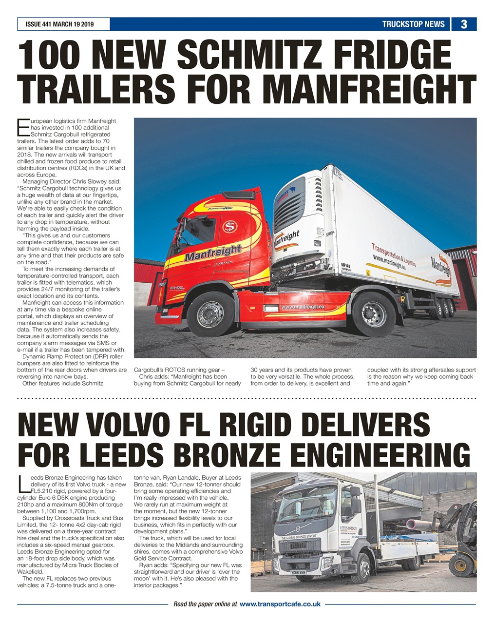 Truckstop News Preview Pages