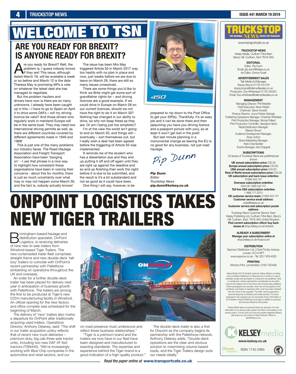 Truckstop News Preview Pages