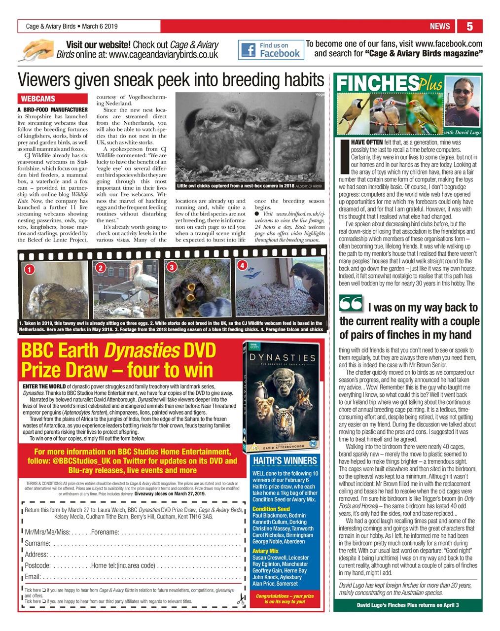 Cage & Aviary Birds Preview Pages