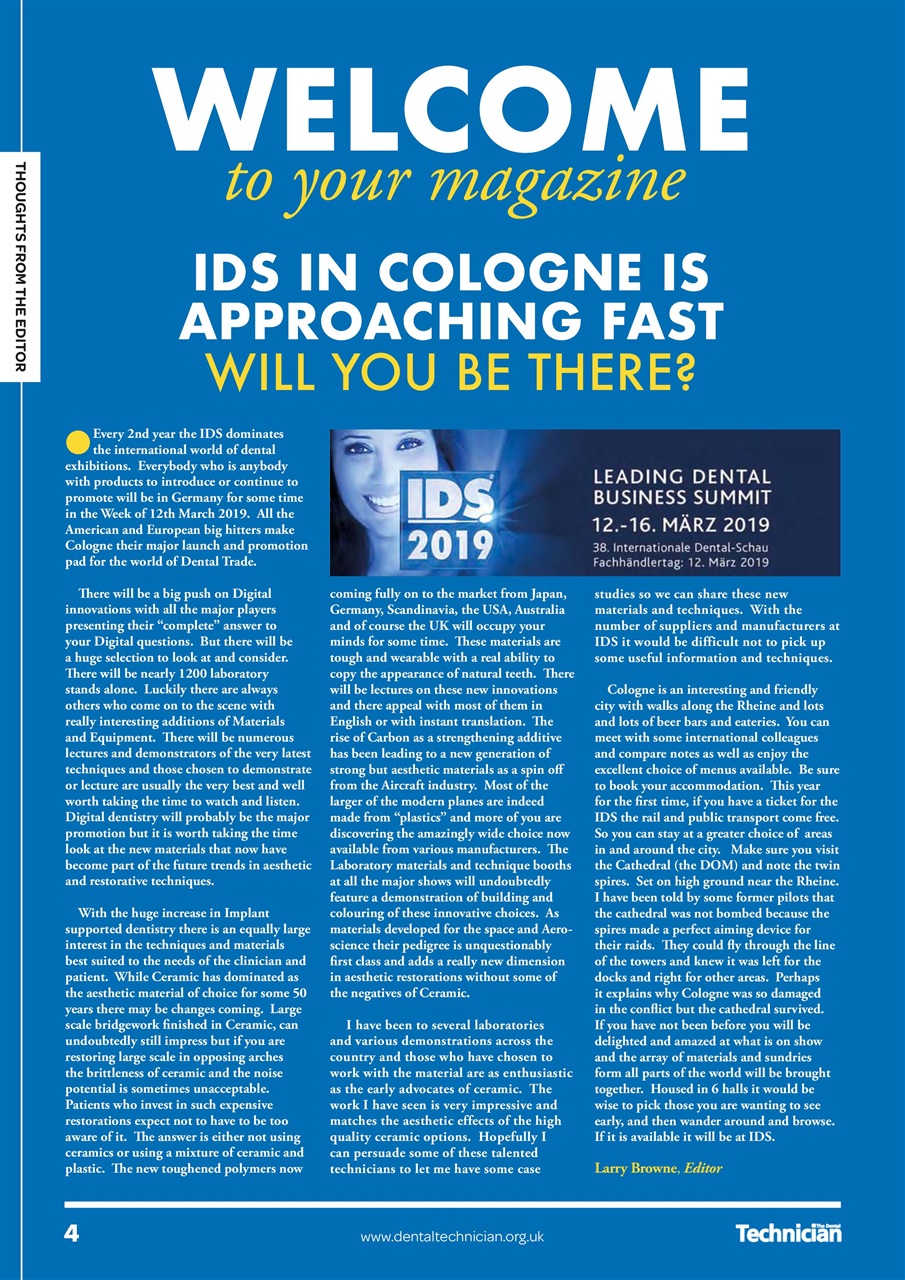 The Dental Technician Magazine Preview Pages