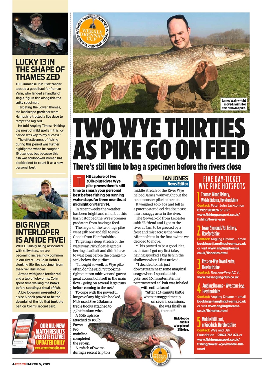 Angling Times Preview Pages