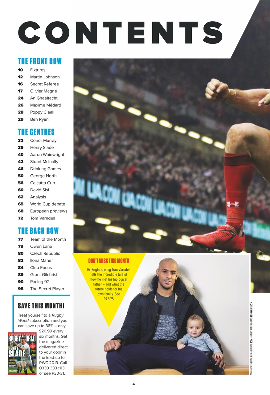 Rugby World Preview Pages
