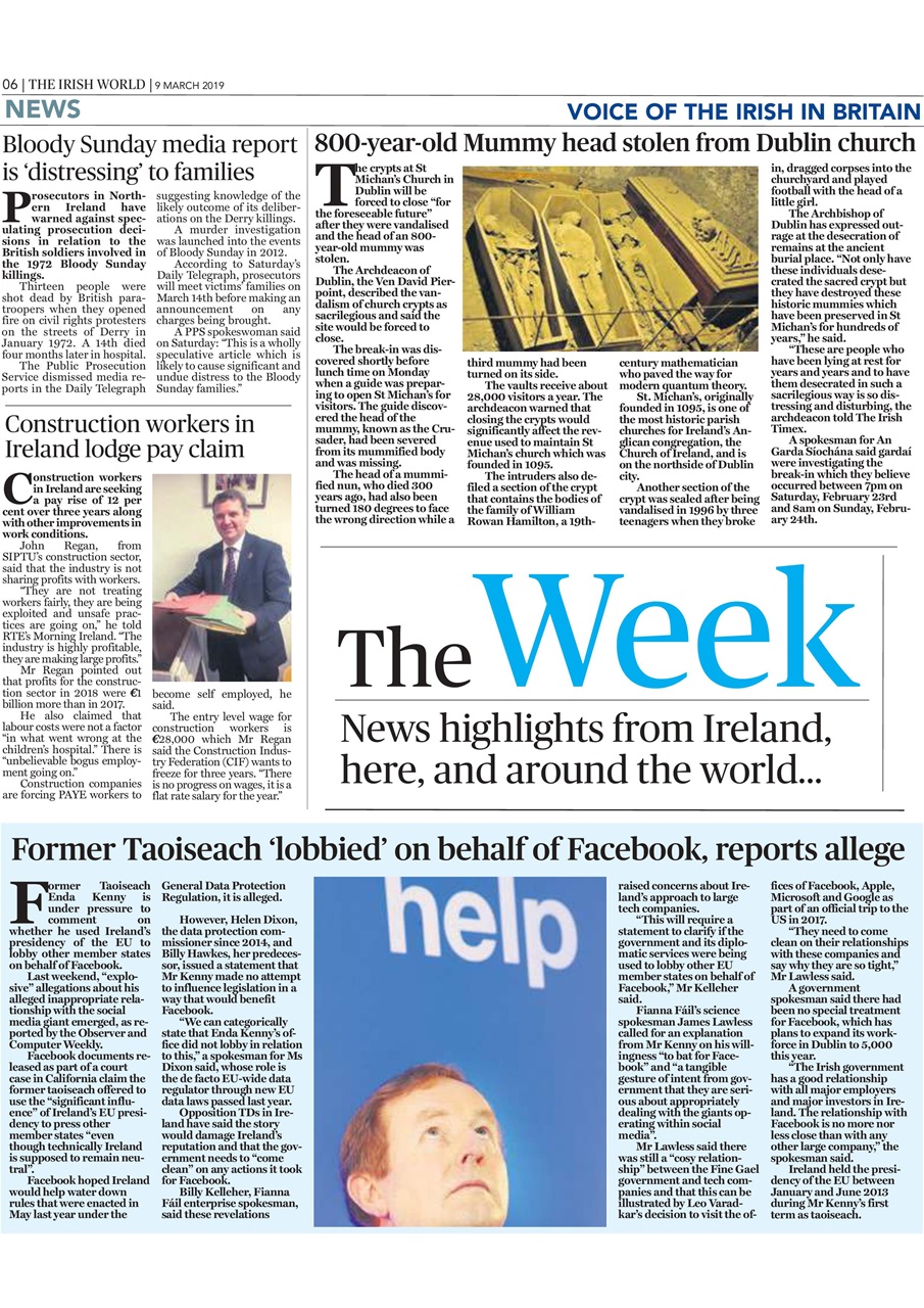 Irish World Preview Pages