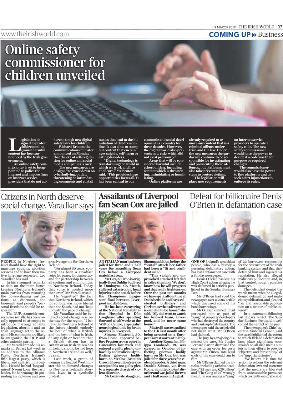 Irish World Preview Pages