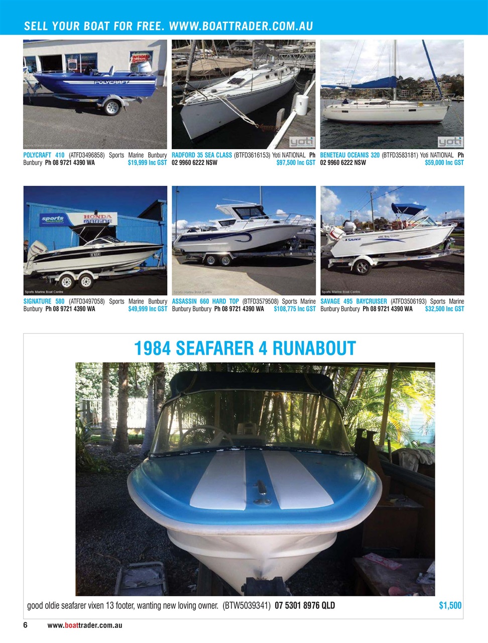 Boat Trader Australia Preview Pages