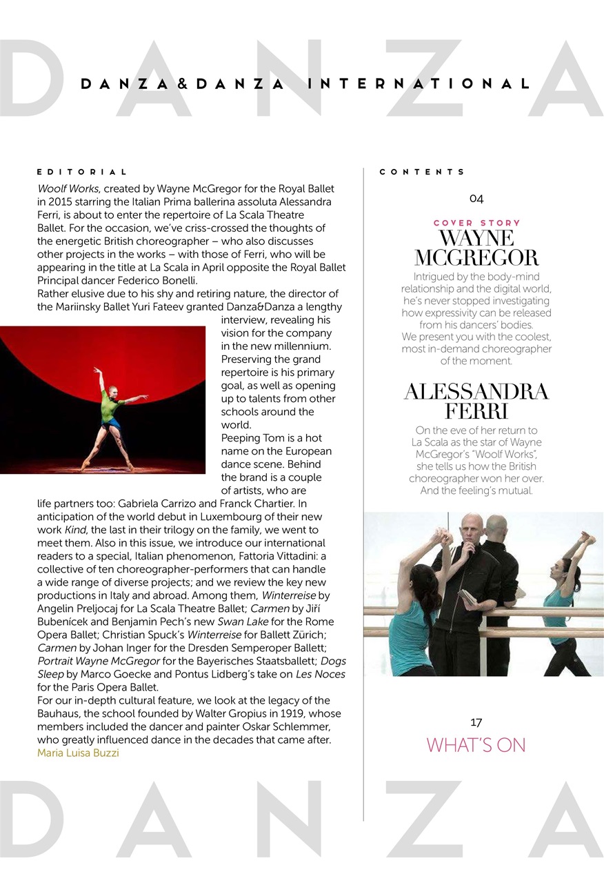 DANZA&DANZA International Preview Pages