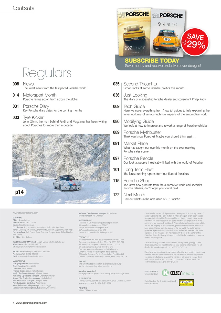 GT Porsche Preview Pages