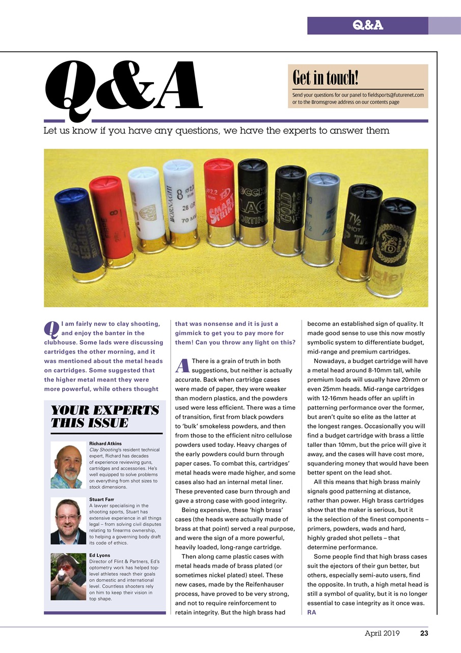 Clay Shooting Preview Pages