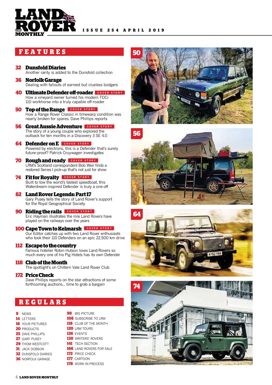 Land Rover Monthly Preview Pages