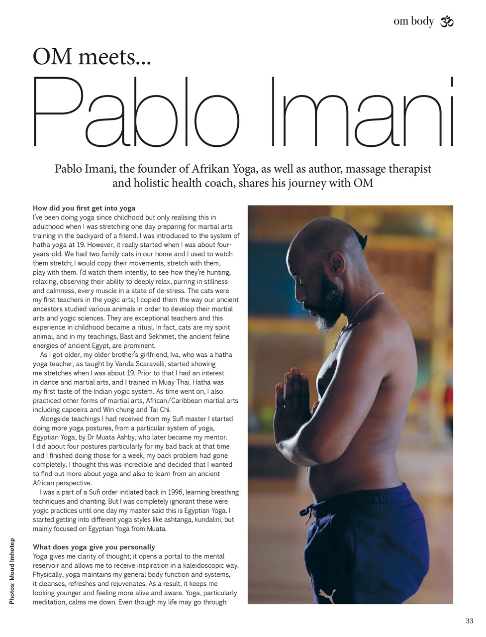 OM Yoga Magazine Preview Pages