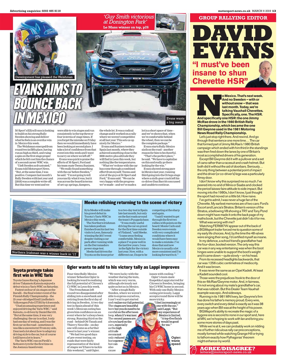 Motorsport News Preview Pages