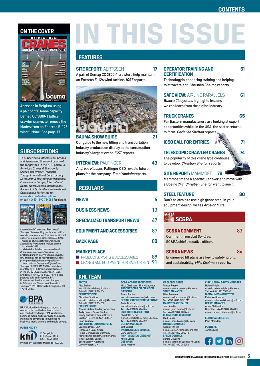 Int. Cranes and Specialized Transp Preview Pages