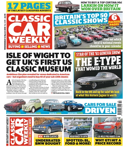 Classic Car Weekly issue 6th March 2019