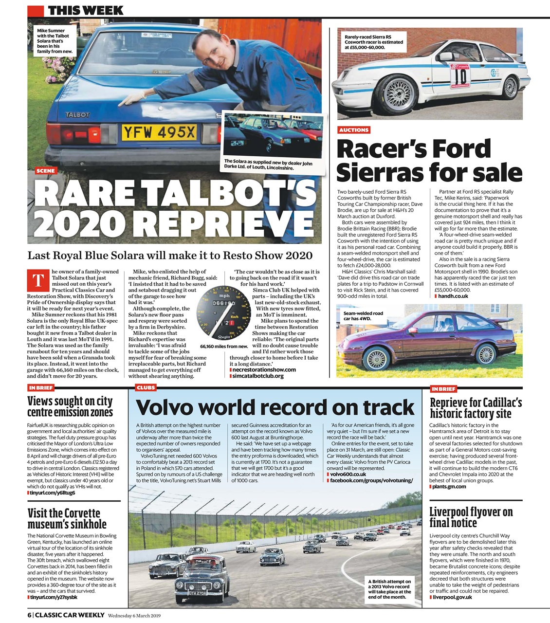 Classic Car Weekly Preview Pages