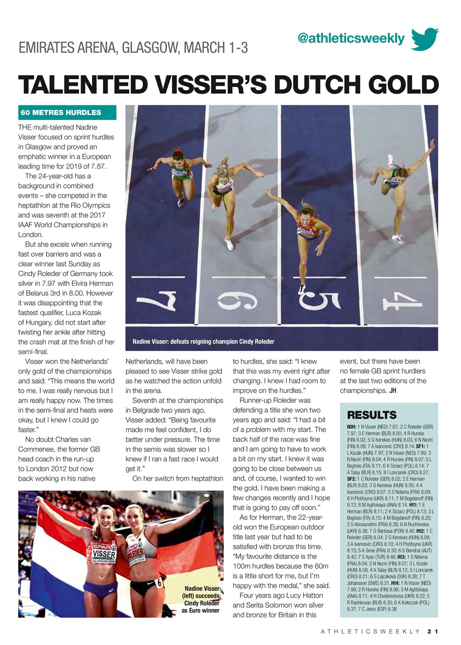 AW – Athletics Weekly Magazine Preview Pages