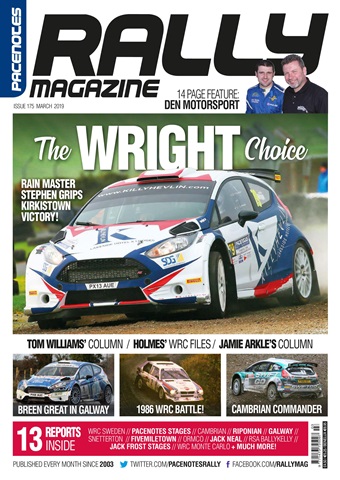 Pacenotes Rally magazine issue Issue 175 - Mar 2019
