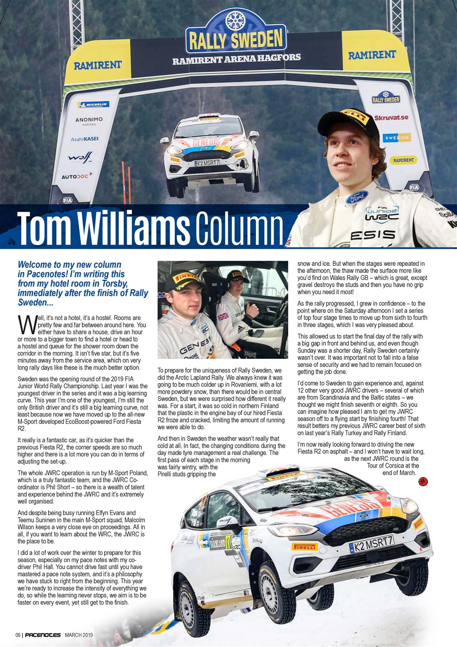 Pacenotes Rally magazine Preview Pages