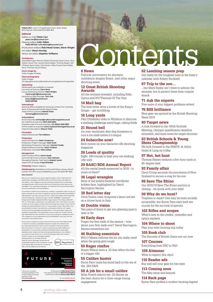 Sporting Rifle Preview Pages