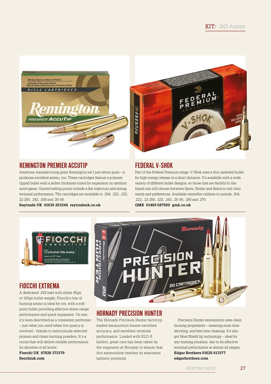 Sporting Rifle Preview Pages