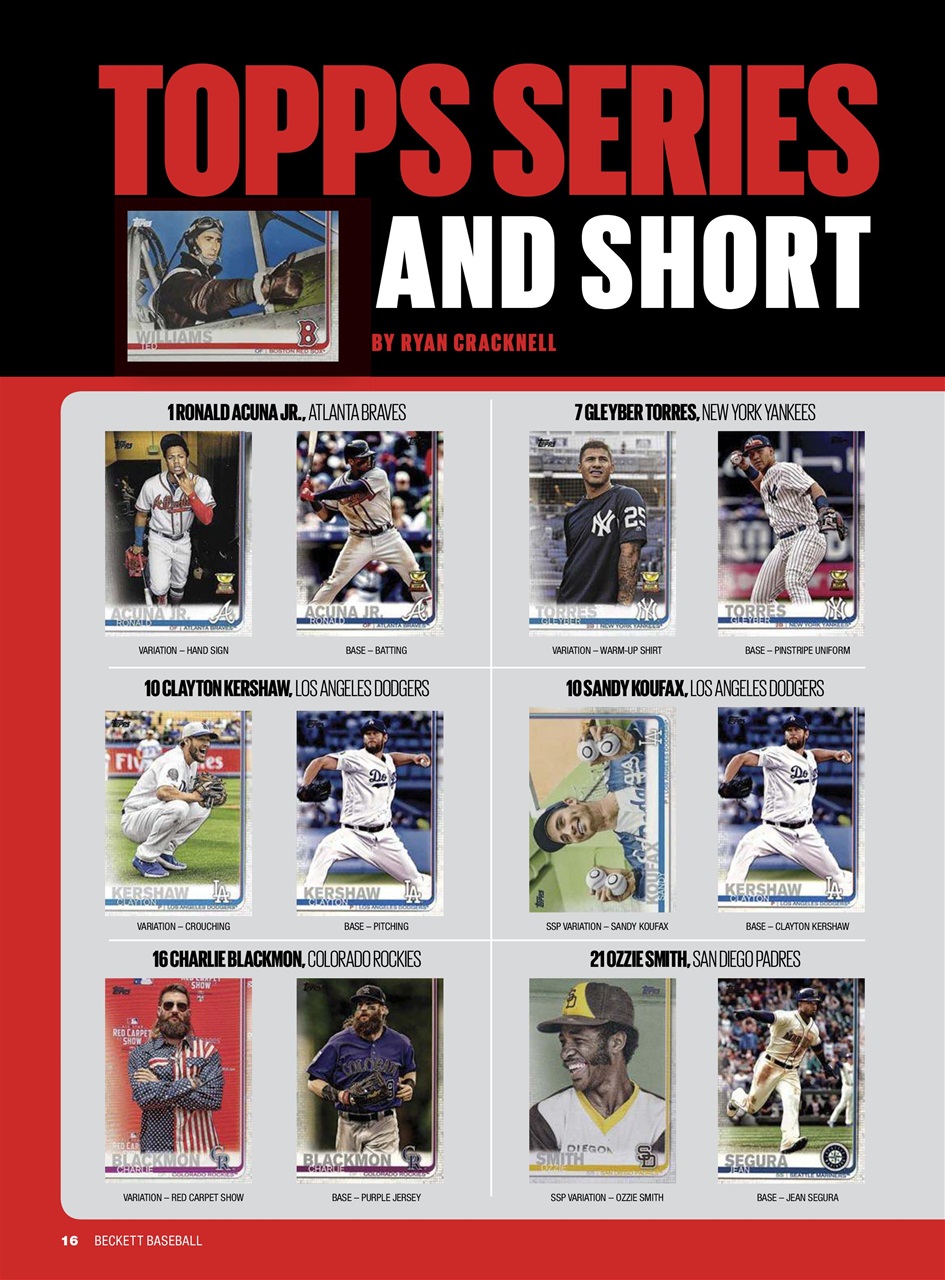 Beckett Baseball Magazine Preview Pages