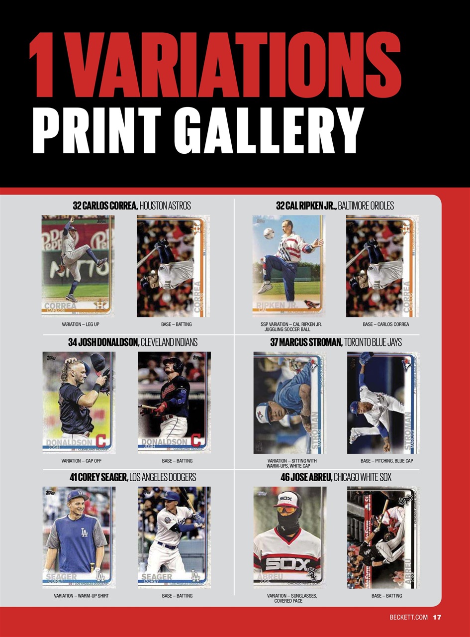 Beckett Baseball Magazine Preview Pages