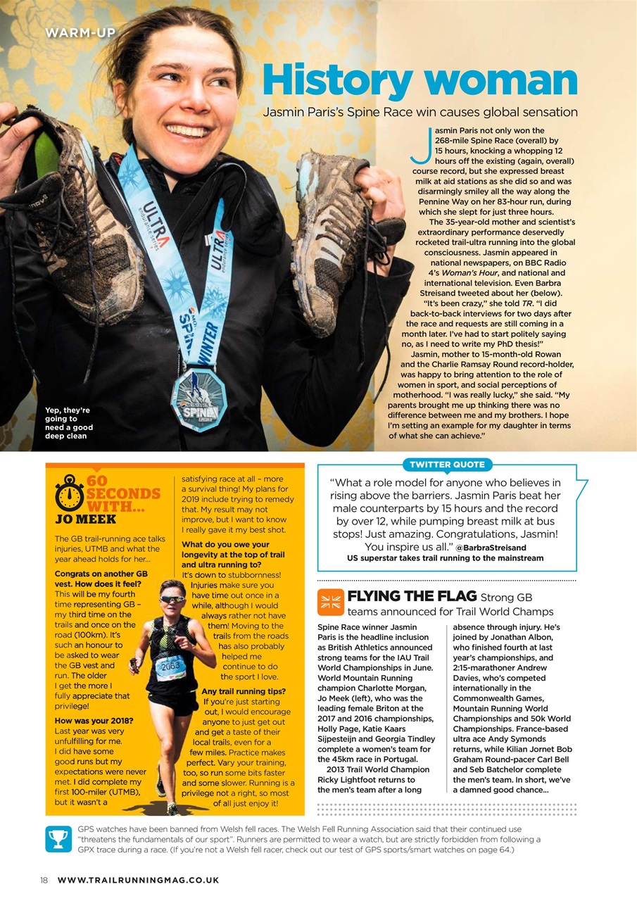 Trail Running Preview Pages