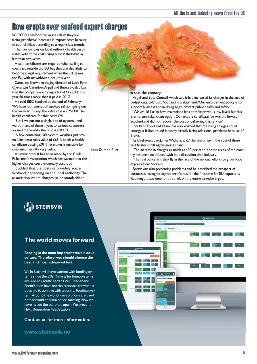 Fish Farmer Magazine Preview Pages