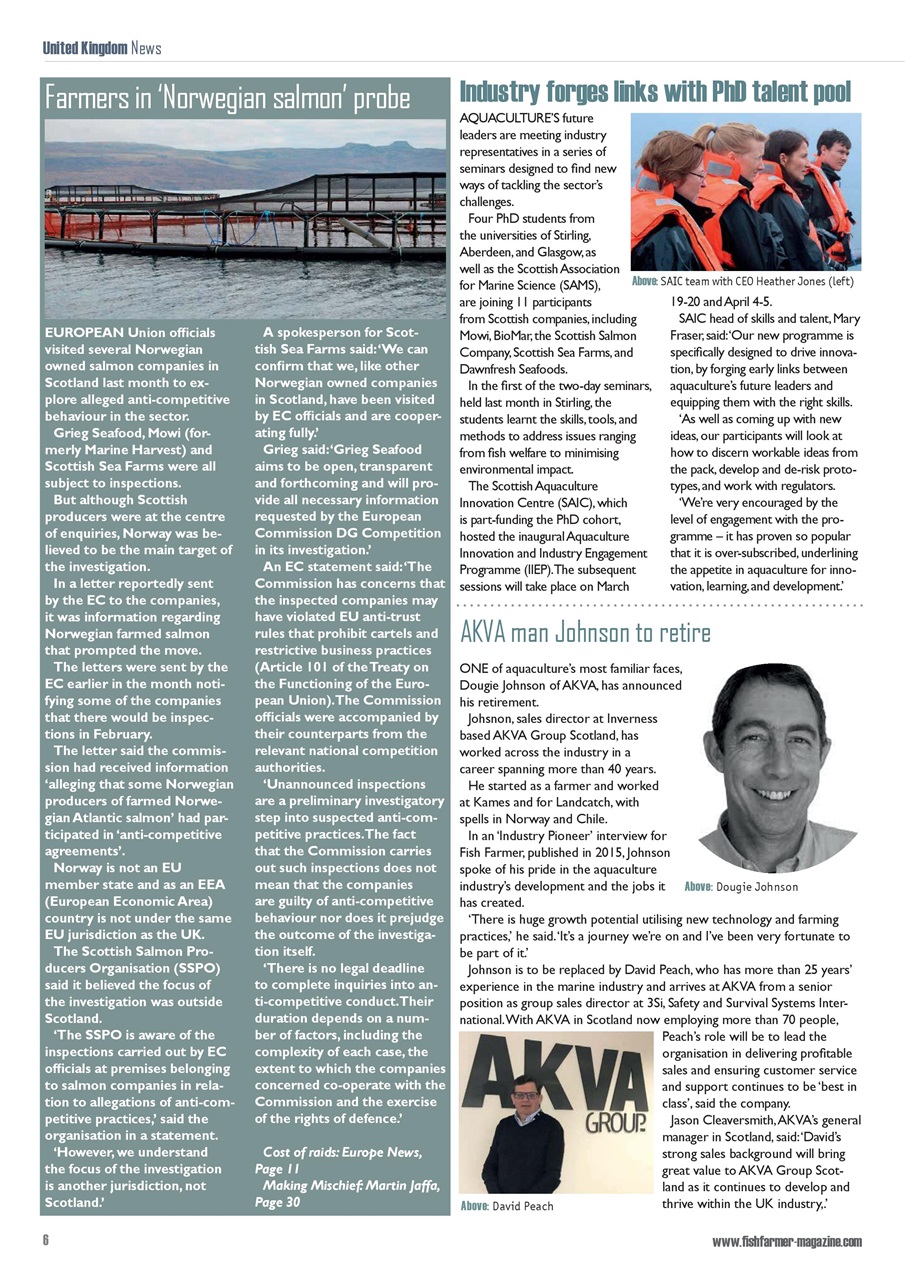 Fish Farmer Magazine Preview Pages