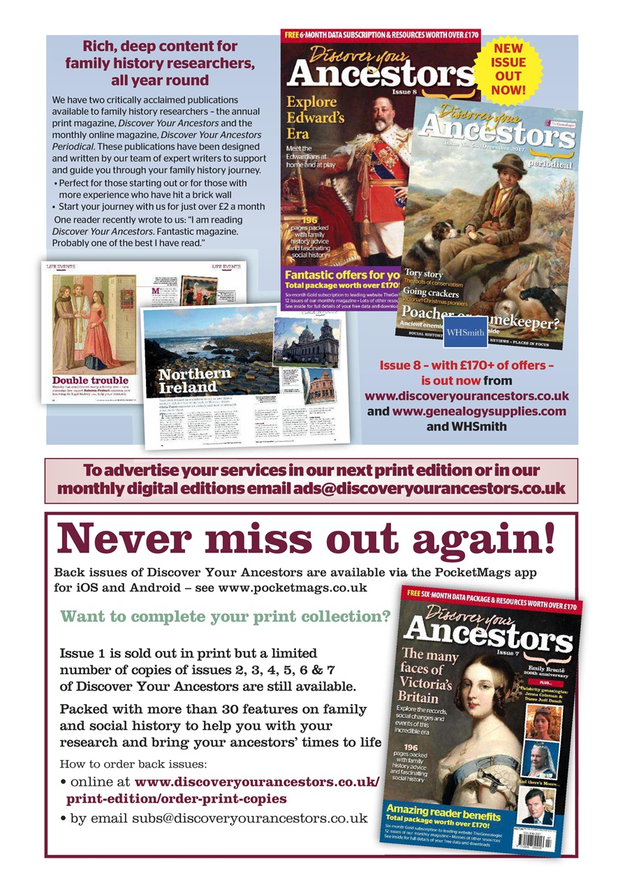 Discover Your Ancestors Preview Pages