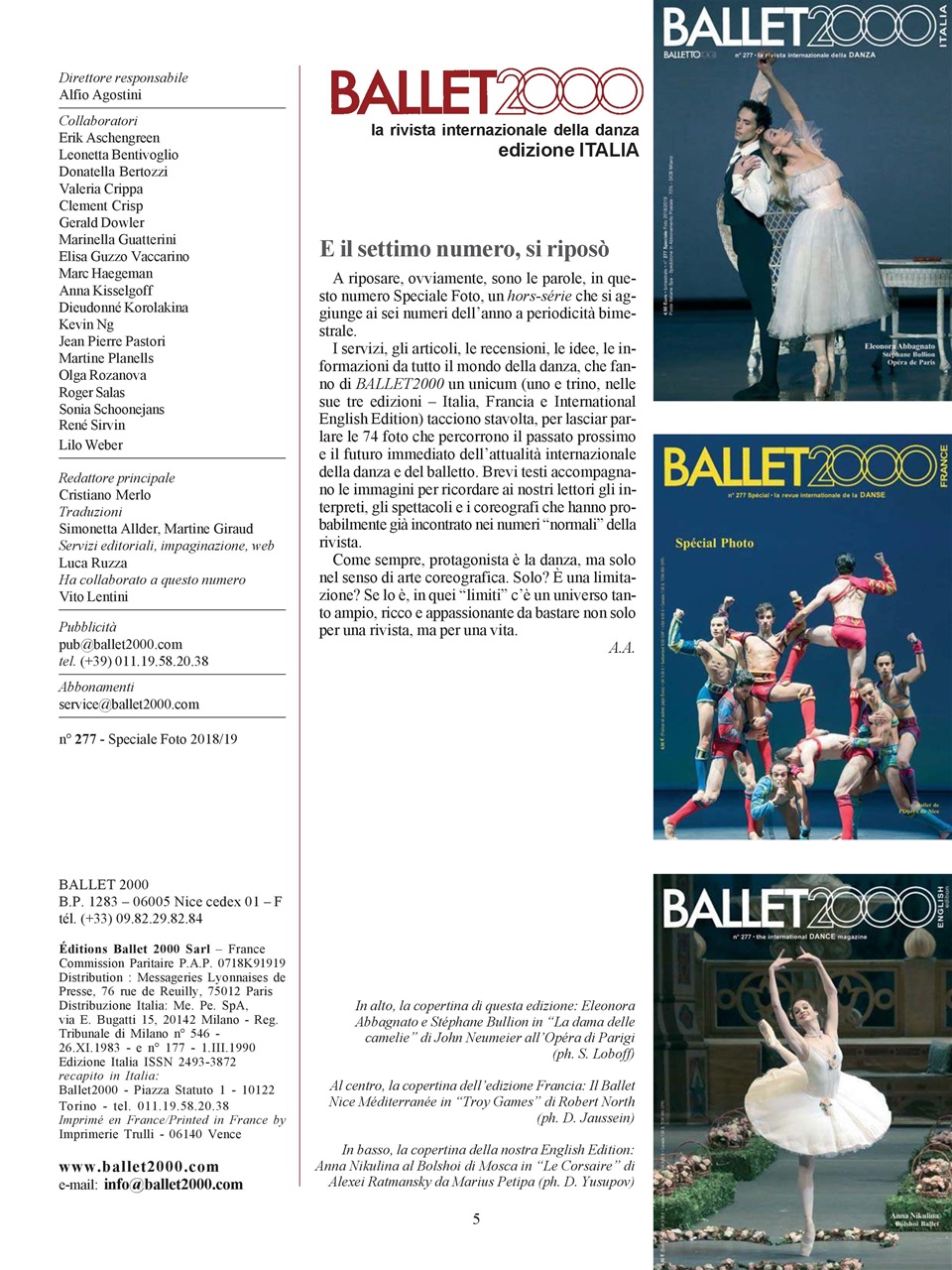 BALLET2000 Edizione Italia Preview Pages