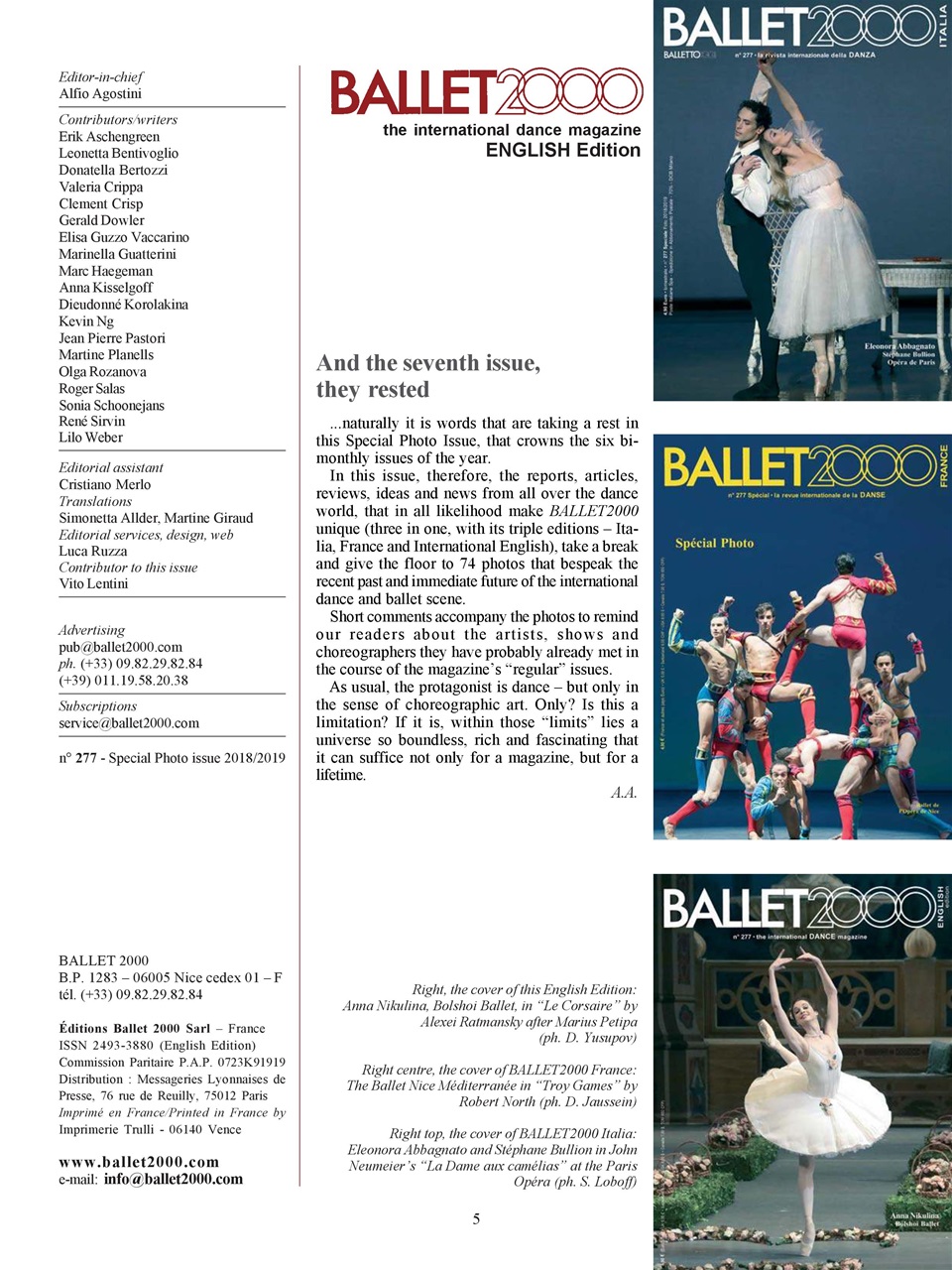 BALLET2000 English Edition Preview Pages
