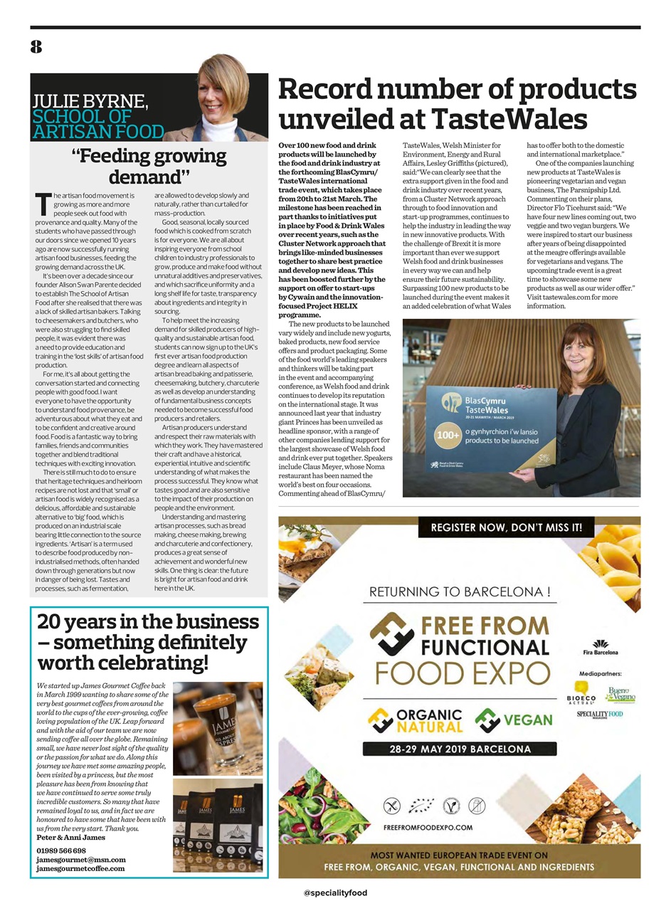 Speciality Food Preview Pages