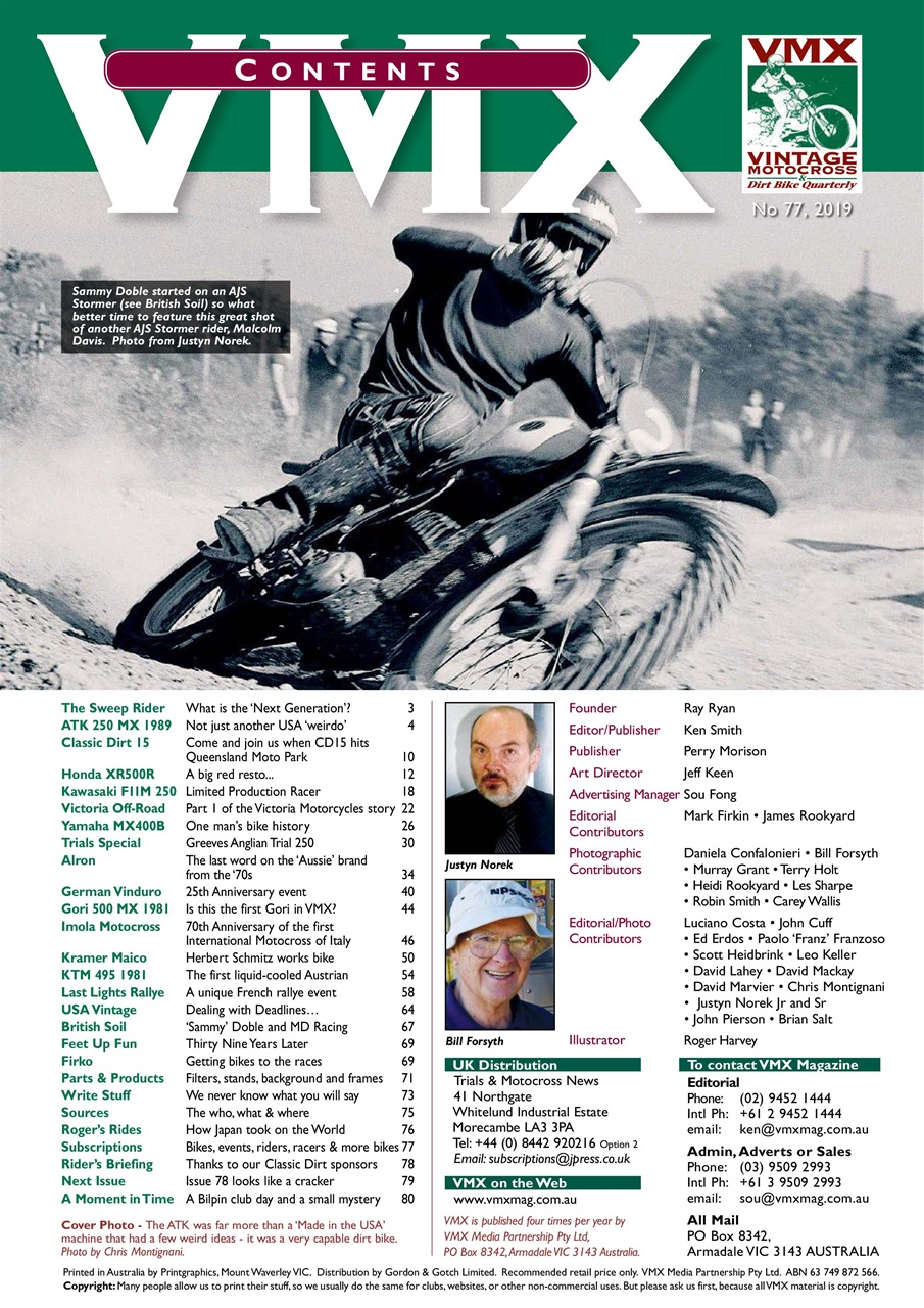 VMX Magazine Preview Pages
