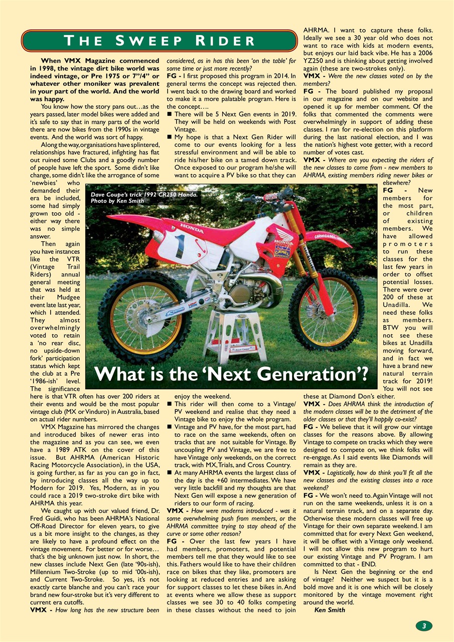 VMX Magazine Preview Pages