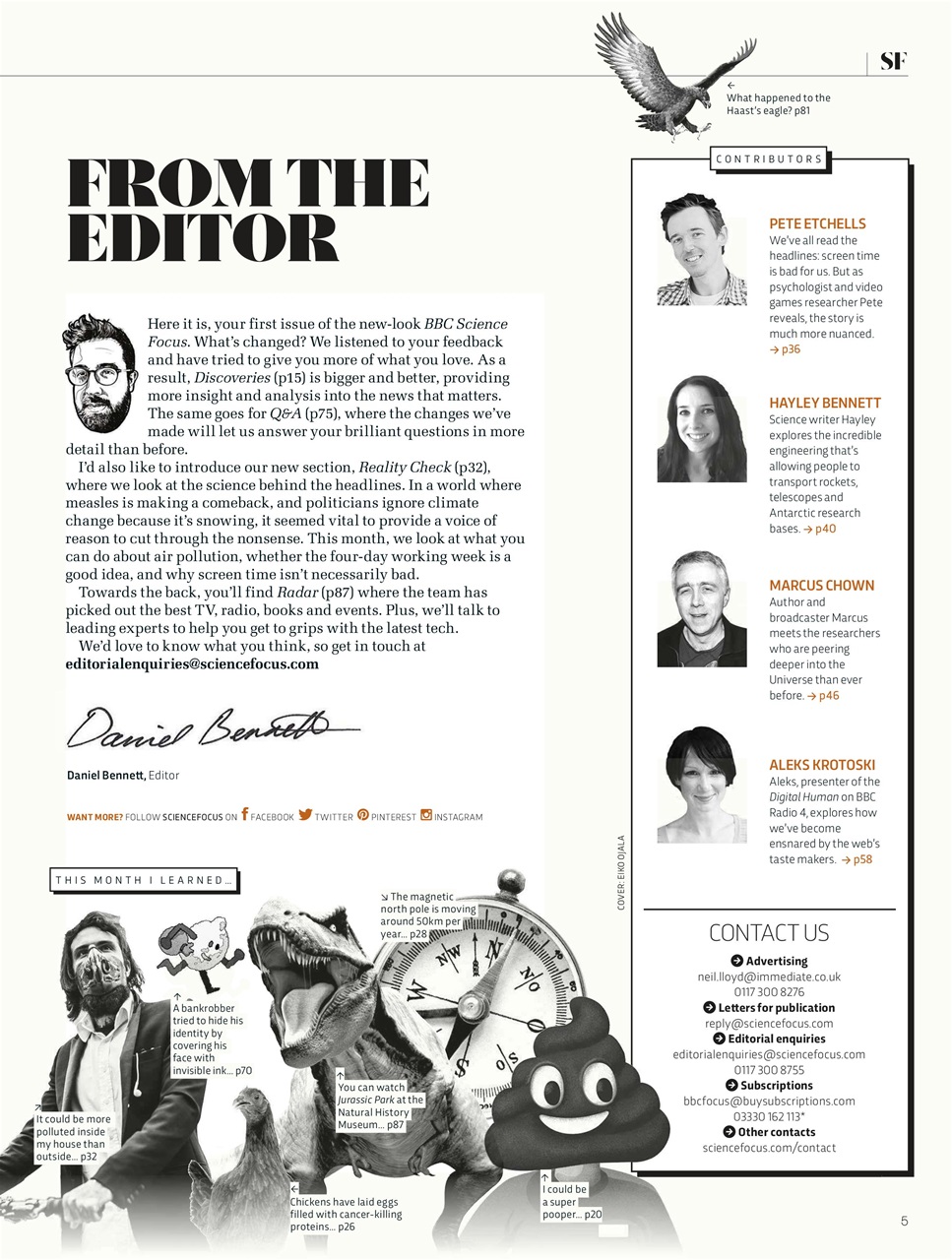 BBC Science Focus Magazine Preview Pages