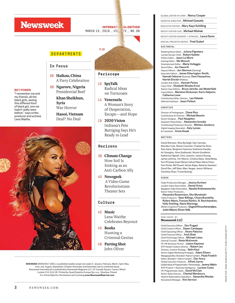 Newsweek International Preview Pages