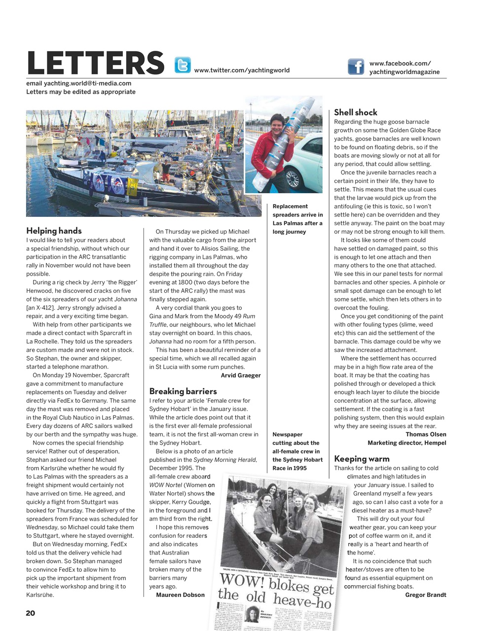 Yachting World Preview Pages